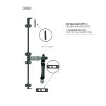 Πατζουρόβεργα Μαύρη Γαλβανιζέ Ζωγομετάλ 0080