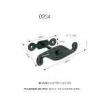 Μαύρος Γαλβανιζέ Μύλος Ανεμοστήριγμα Ζωγομετάλ 0204