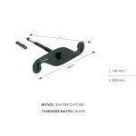 Μαύρος Γαλβανιζέ Μύλος Ανεμοστήριγμα Ζωγομετάλ 0210