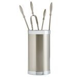 Νίκελ Ματ Εργαλεία Τζακιού Σε Κουβαδάκι Ζωγομετάλ Κ10-1190