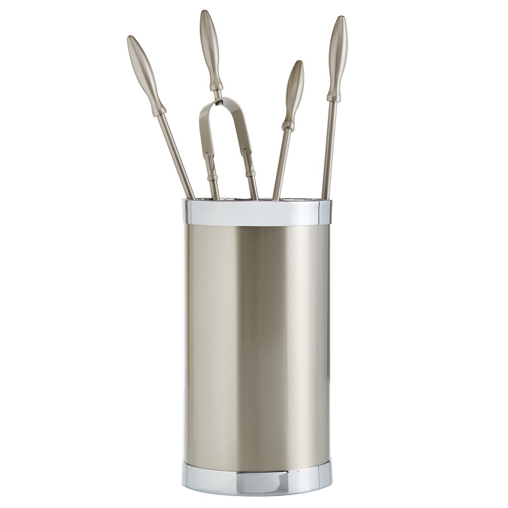 1190-k10n-1024x1024 Νίκελ Ματ Εργαλεία Τζακιού Σε Κουβαδάκι Ζωγομετάλ Κ10-1190 - Image 1