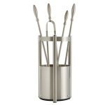 Νίκελ Ματ Εργαλεία Τζακιού Σε Κουβαδάκι Ζωγομετάλ Κ27-1190