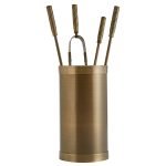 Μπρονζέ Εργαλεία Τζακιού Σε Κουβαδάκι Ζωγομετάλ Κ10-1195