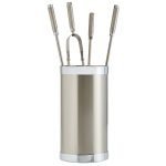 Νίκελ Ματ Εργαλεία Τζακιού Σε Κουβαδάκι Ζωγομετάλ Κ10-1195