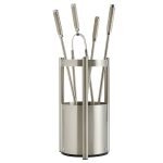 Νίκελ Ματ Εργαλεία Τζακιού Σε Κουβαδάκι Ζωγομετάλ Κ27-1195