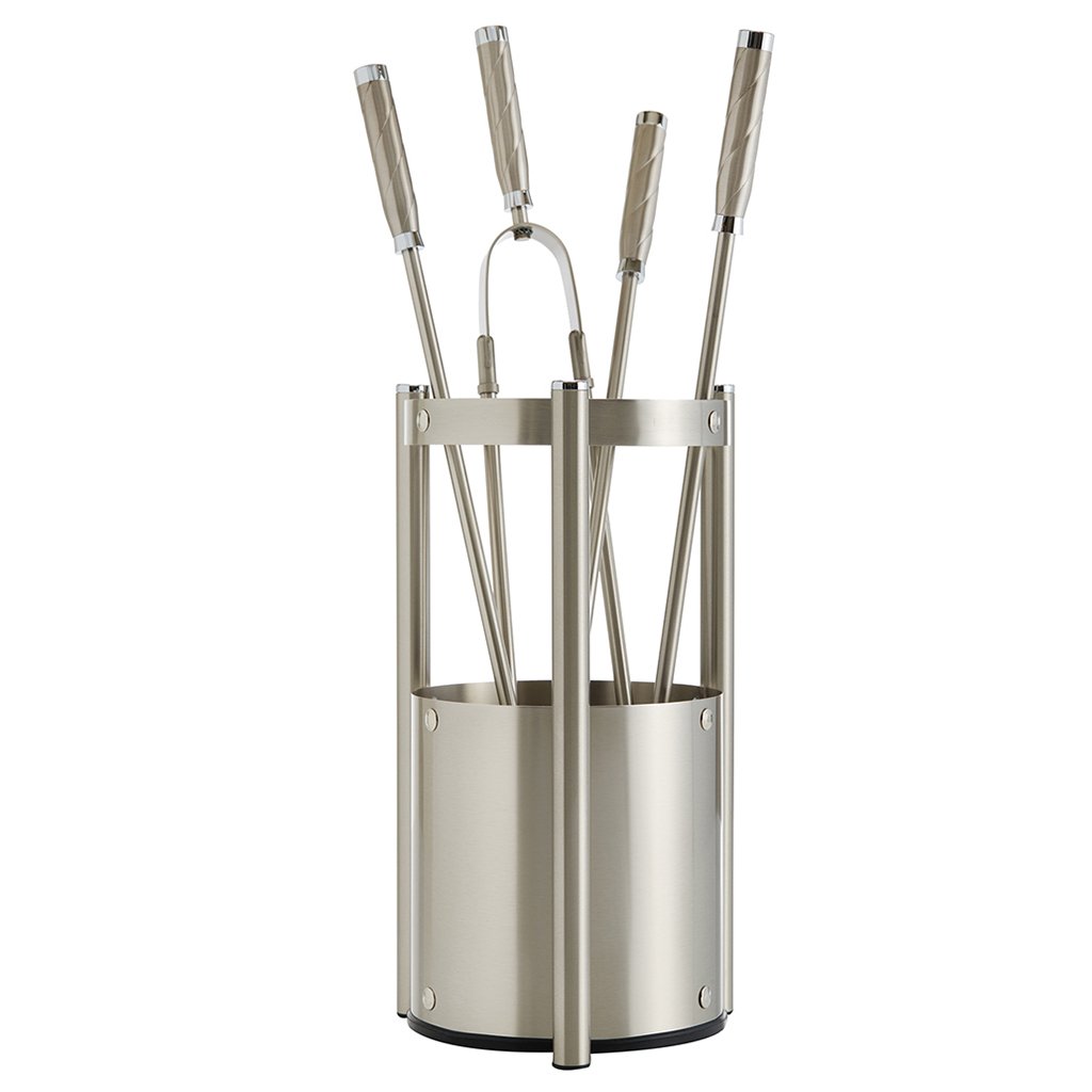 1195-k27n-1024x1024 Νίκελ Ματ Εργαλεία Τζακιού Σε Κουβαδάκι Ζωγομετάλ Κ27-1195 - Image 1