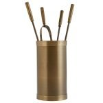 Μπρονζέ Εργαλεία Τζακιού Σε Κουβαδάκι Ζωγομετάλ Κ10-1200