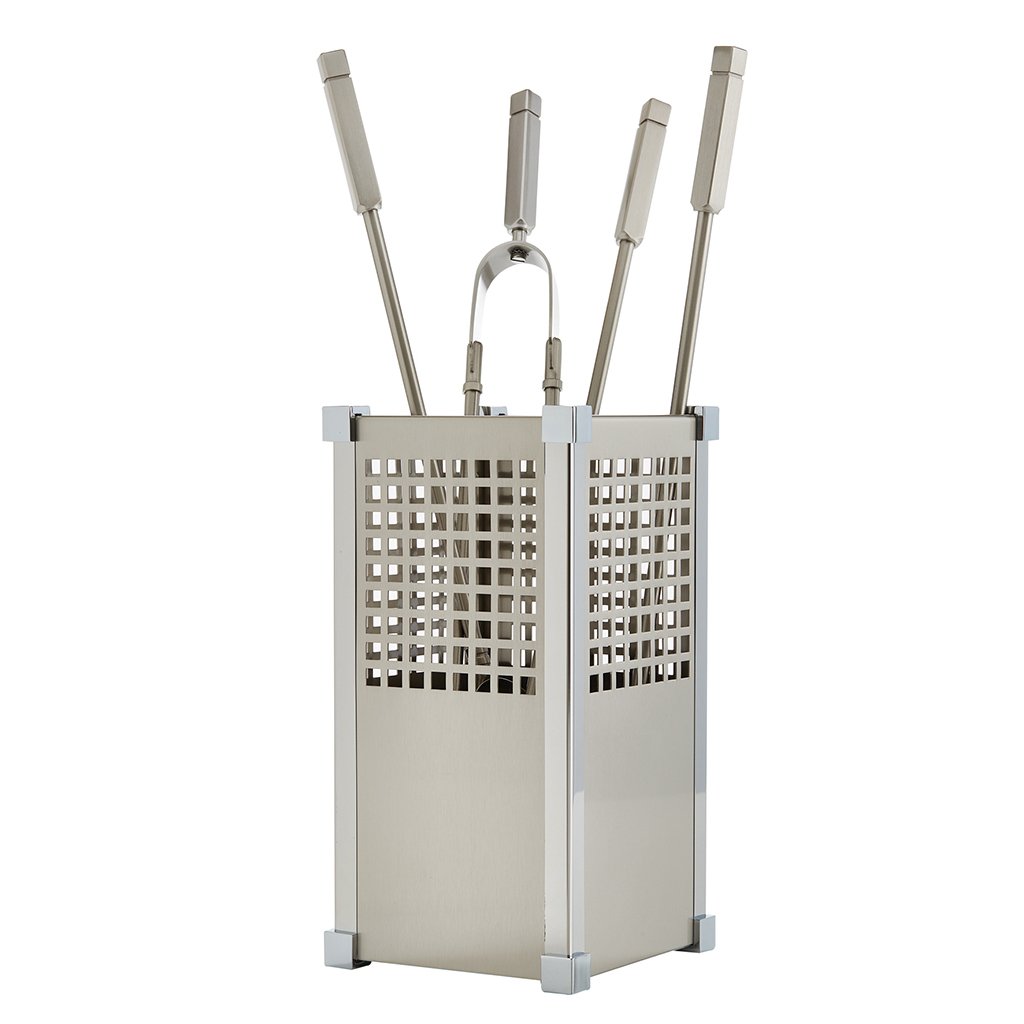 1215-k25n-1024x1024 Νίκελ Ματ Εργαλεία Τζακιού Σε Κουβαδάκι Ζωγομετάλ Κ25-1215 - Image 1