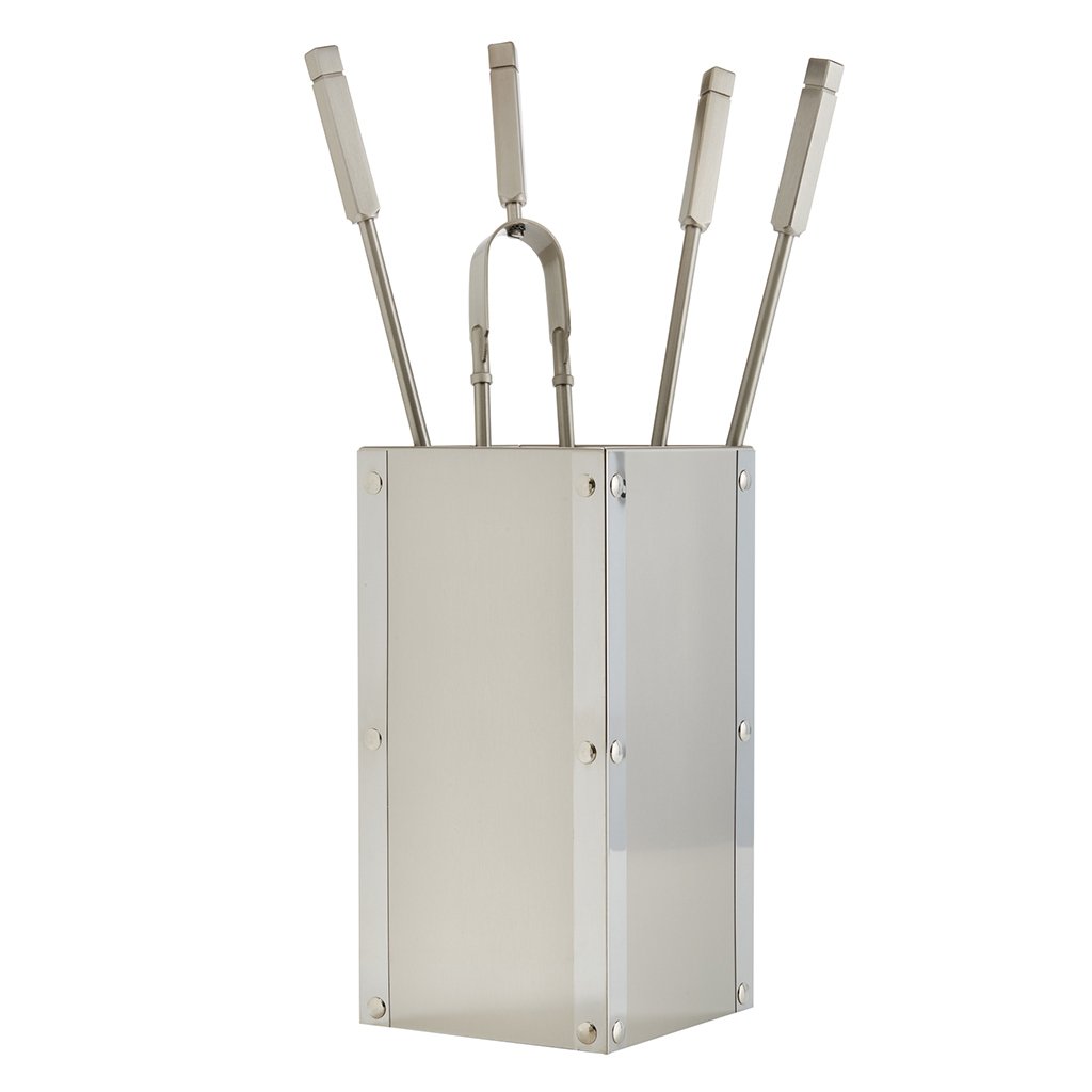 1215-k26n-1024x1024 Νίκελ Ματ Εργαλεία Τζακιού Σε Κουβαδάκι Ζωγομετάλ Κ26-1215 - Image 1