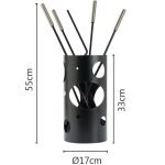 Αντικέ Σκουριά/Ορο Ματ Εργαλεία Τζακιού Σε Κουβαδάκι Ζωγομετάλ Κ30-1230 - Image 2