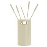 Ιβουάρ Εργαλεία Τζακιού Σε Κουβαδάκι Ζωγομετάλ Κ32-1230