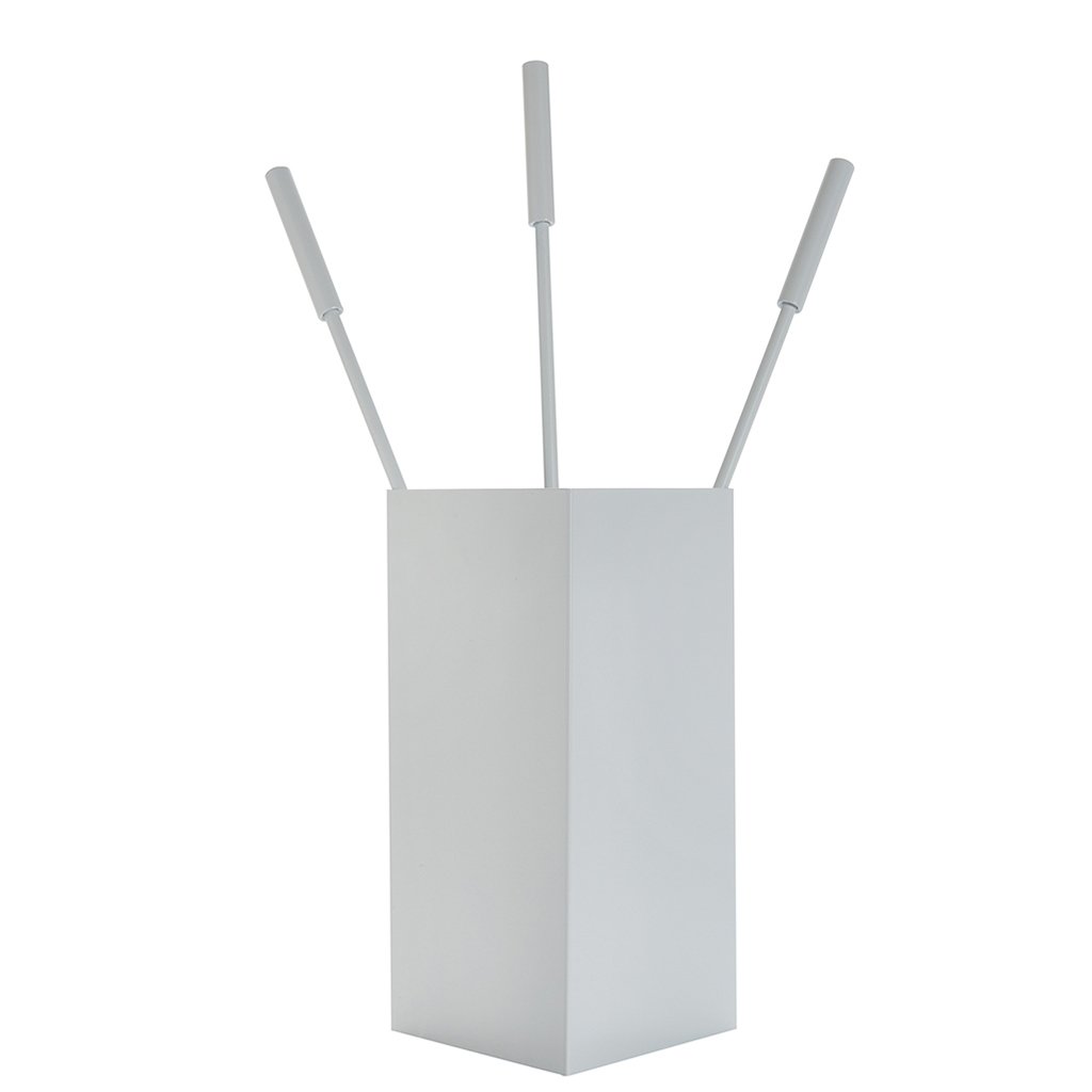 1230-K36W-1024x1024 Λευκό Πάγου Εργαλεία Τζακιού Σε Κουβαδάκι Ζωγομετάλ Κ36-1230 - Image 1