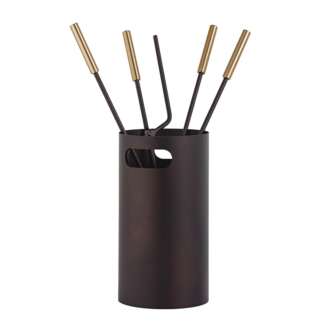 1230-k32r-1024x1024 Αντικέ Σκουριά/Ορο Ματ Εργαλεία Τζακιού Σε Κουβαδάκι Ζωγομετάλ Κ32-1230 - Image 1