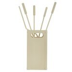 Ιβουάρ Εργαλεία Τζακιού Σε Κουβαδάκι Ζωγομετάλ Κ34-1235