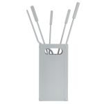 Λευκό Πάγου Εργαλεία Τζακιού Σε Κουβαδάκι Ζωγομετάλ Κ34-1235