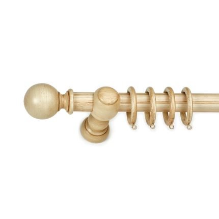 Ξύλινο Κουρτινόξυλο Anartisi Clasico Avorio