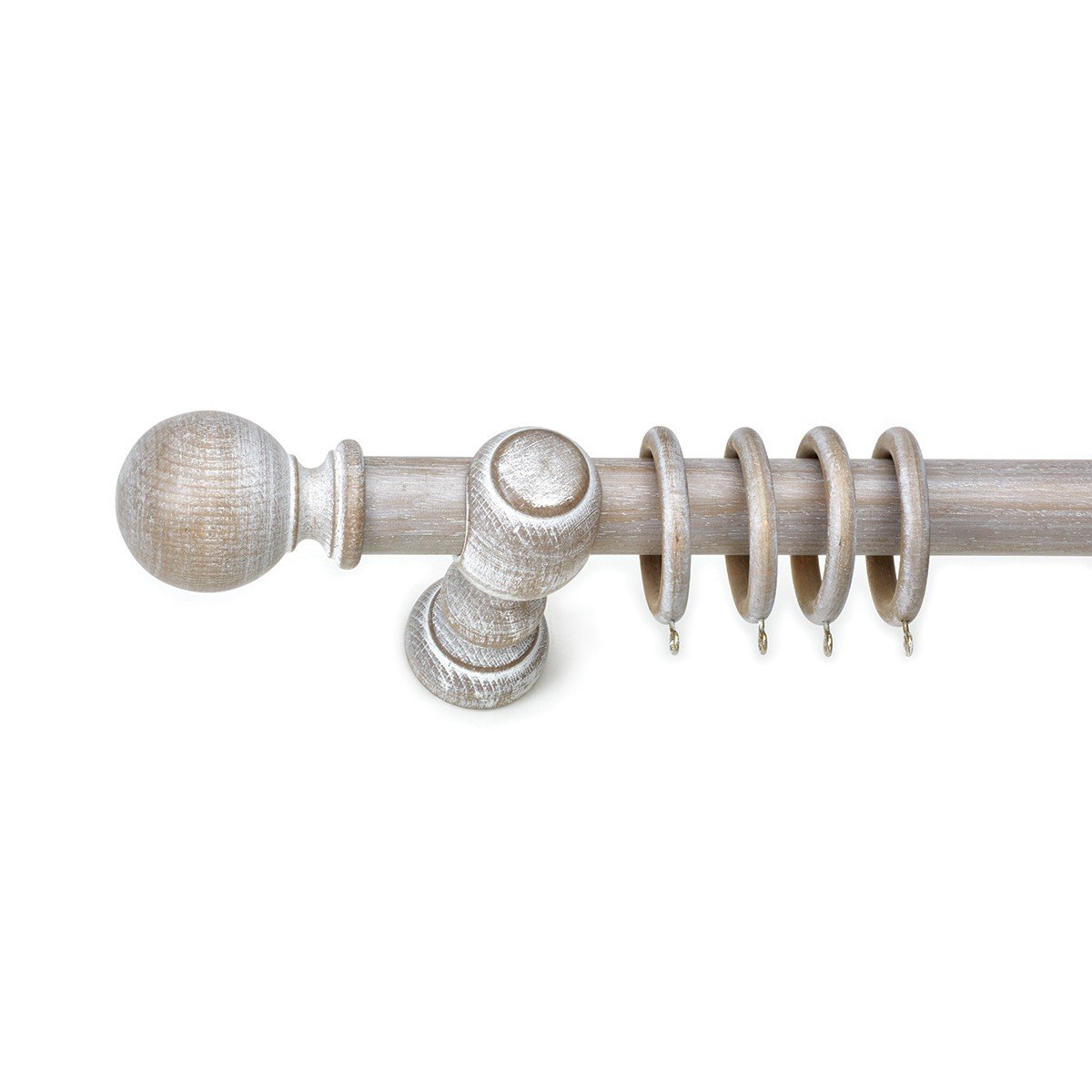 25256 Ξύλινο Κουρτινόξυλο Anartisi Clasico Sbianco