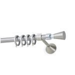 Μεταλλικό Κουρτινόξυλο - Νίκελ Ματ - Φ20 - 25523