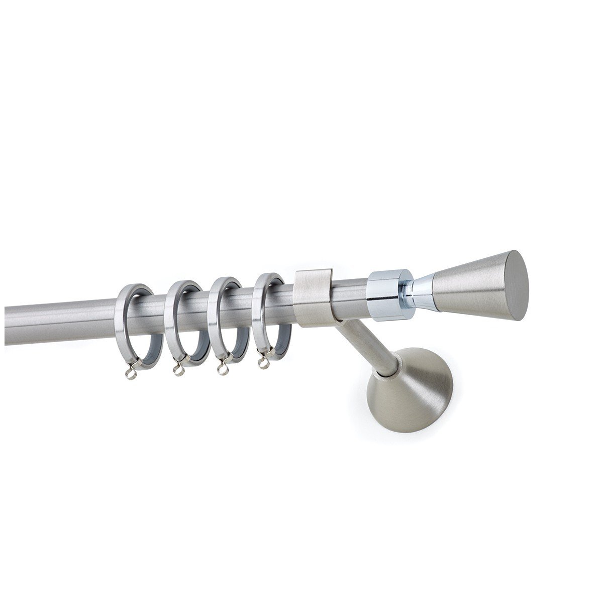 25523 Μεταλλικό Κουρτινόξυλο - Νίκελ Ματ - Φ20 - 25523 - Image 1