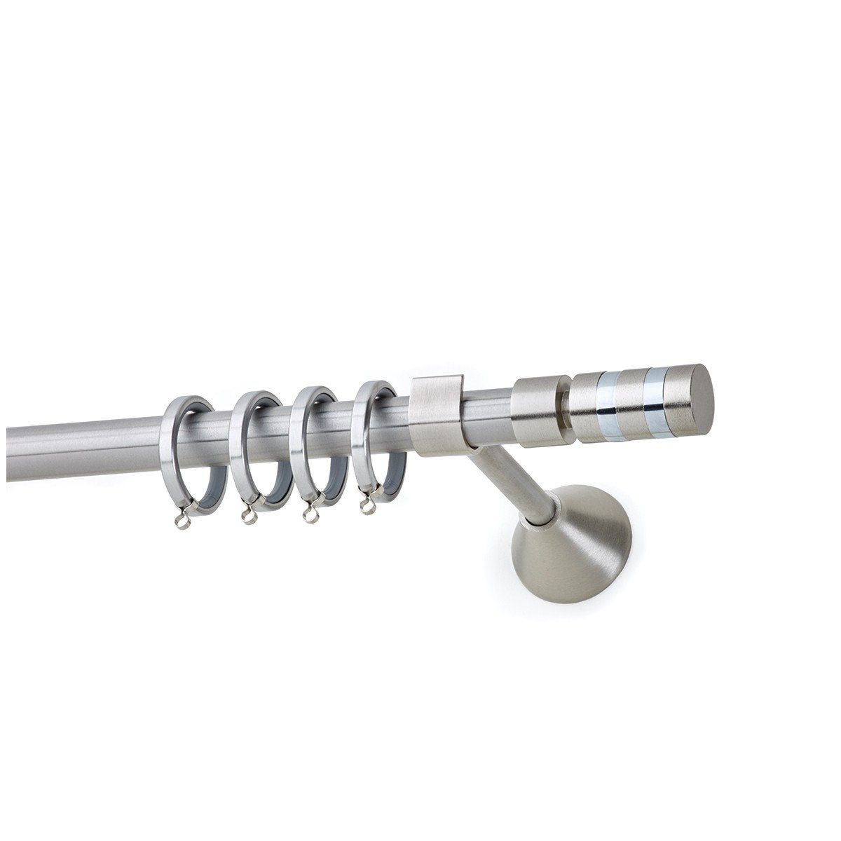 25533 Μεταλλικό Κουρτινόξυλο - Νίκελ Ματ - Φ20 – 25533 - Image 1