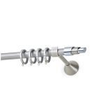 Μεταλλικό Κουρτινόξυλο - Νίκελ Ματ - Φ20 – 25537