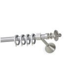 Μεταλλικό Κουρτινόξυλο - Νίκελ Ματ - Φ20 – 25872