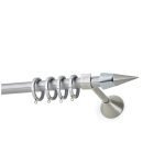 Μεταλλικό Κουρτινόξυλο - Νίκελ Ματ - Φ20 – 25876