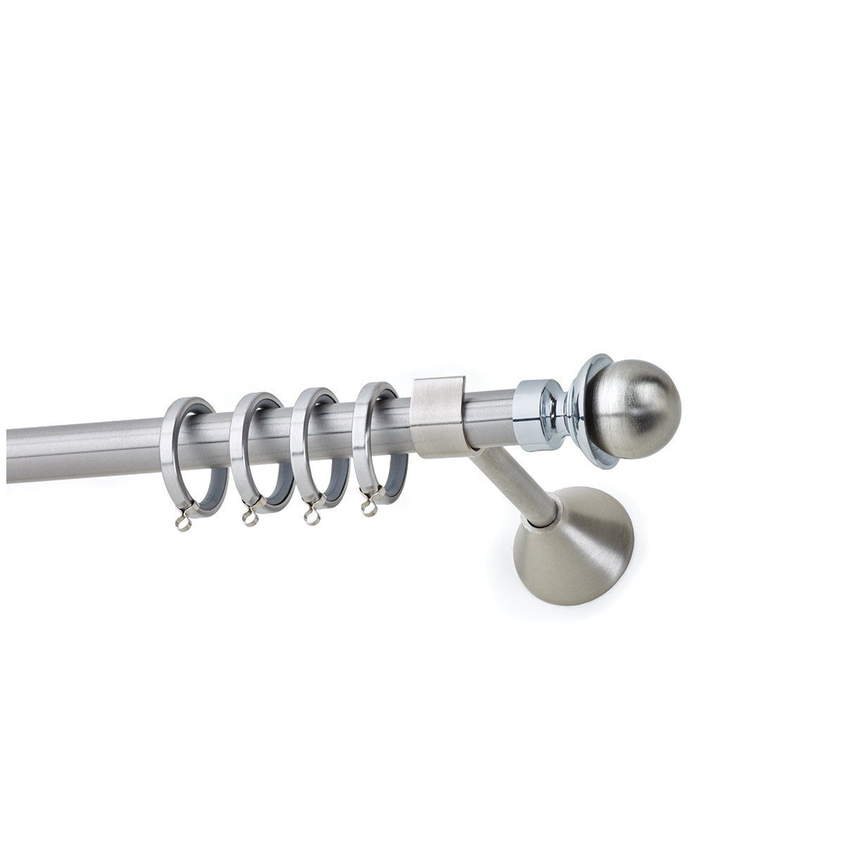 25905 Μεταλλικό Κουρτινόξυλο - Νίκελ Ματ - Φ20 – 25905 - Image 1