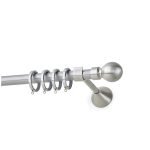 Μεταλλικό Κουρτινόξυλο - Νίκελ Ματ - Φ20 – 25908