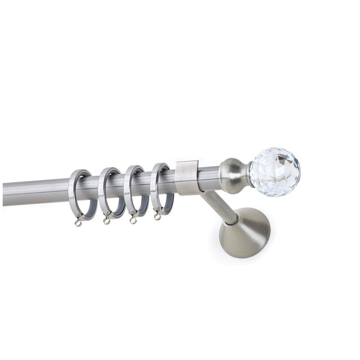 25917 Μεταλλικό Κουρτινόξυλο - Νίκελ Ματ - Φ20 – 25917 - Image 1