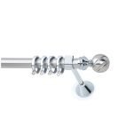 Μεταλλικό Κουρτινόξυλο - Νίκελ Ματ - Φ25 – 26050