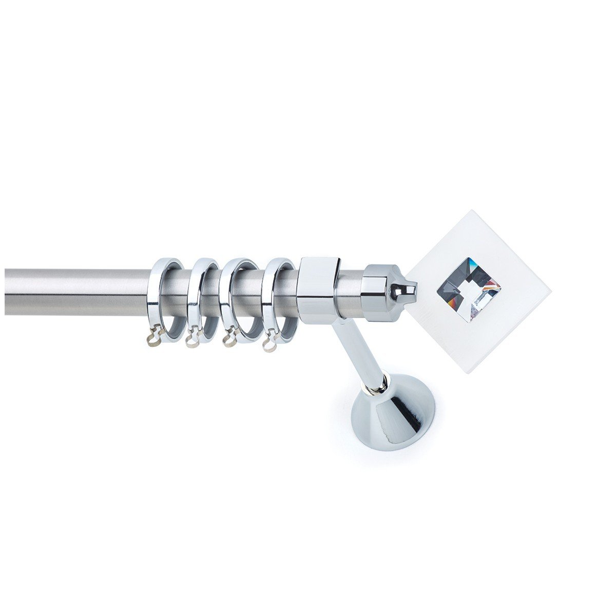 26057 Μεταλλικό Κουρτινόξυλο - Νίκελ Ματ - Φ25 – 26057 - Image 1