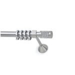 Μεταλλικό Κουρτινόξυλο - Νίκελ Ματ - Φ25 – 26079