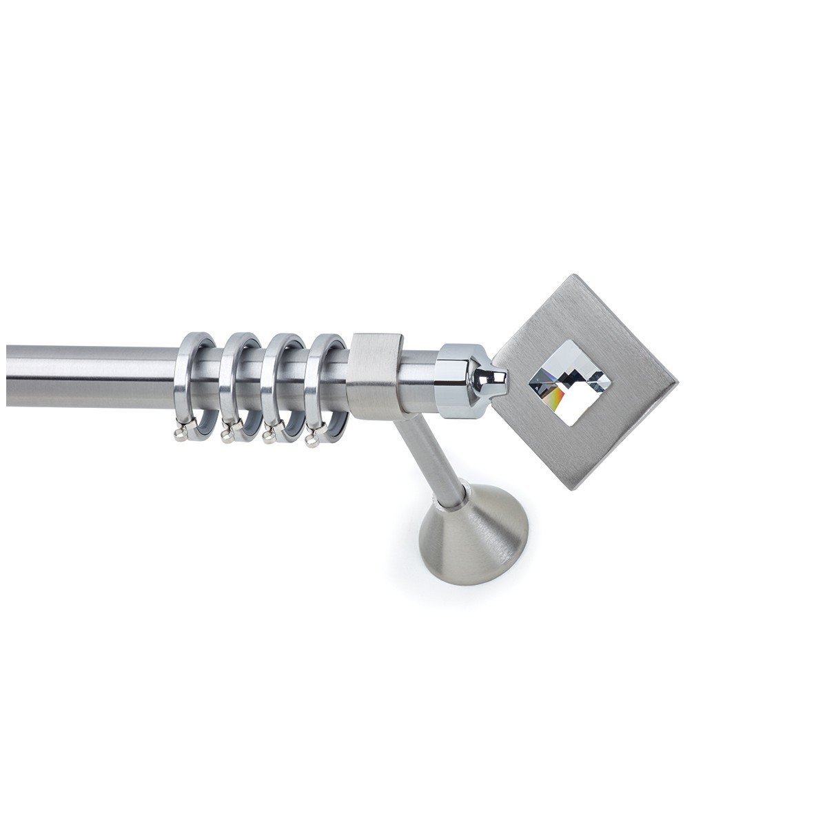 26084 Μεταλλικό Κουρτινόξυλο - Νίκελ Ματ - Φ25 – 26084 - Image 1