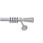 Μεταλλικό Κουρτινόξυλο - Νίκελ Ματ - Φ25 – 26087