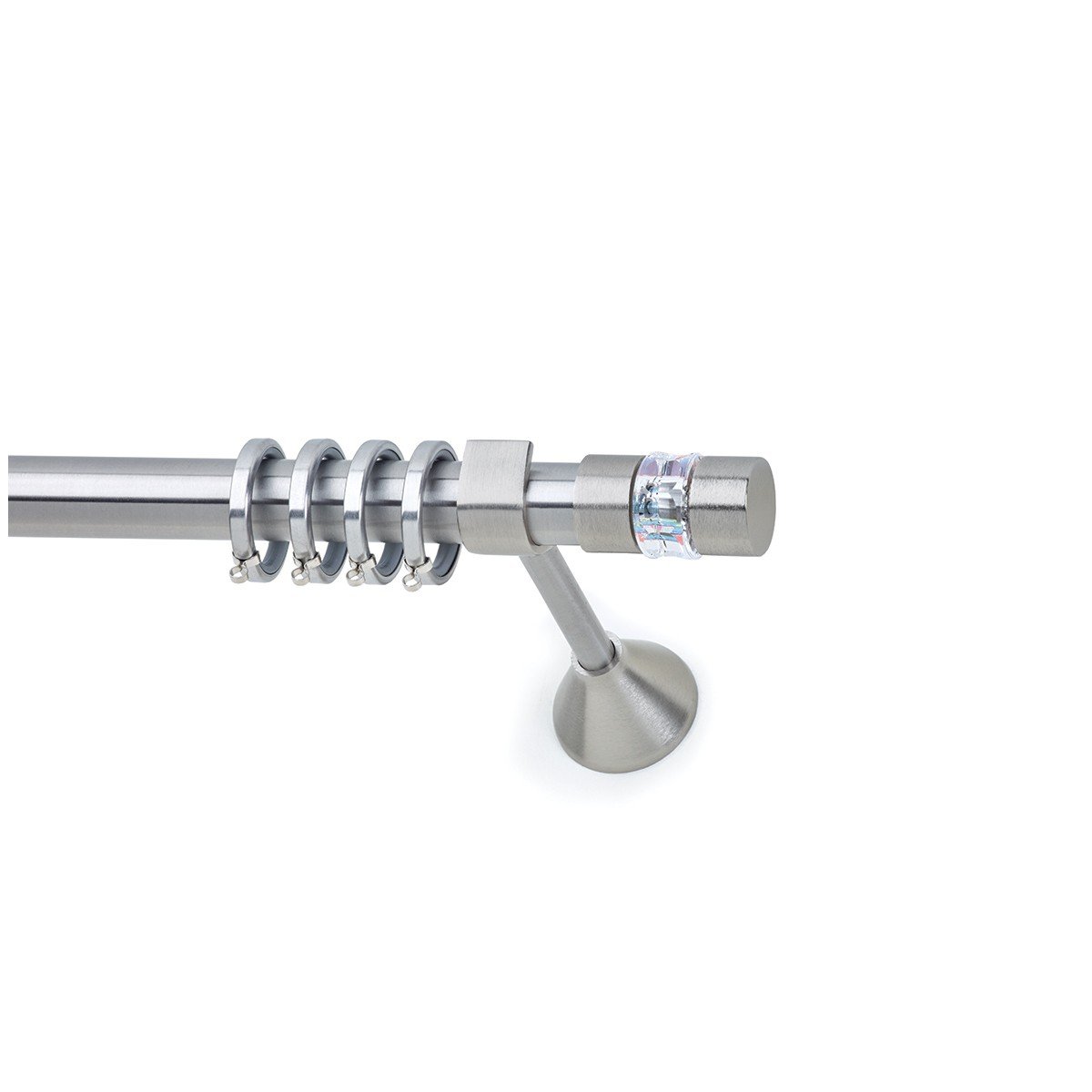 26088_89 Μεταλλικό Κουρτινόξυλο - Νίκελ Ματ - Φ25 – 26088_89 - Image 1