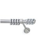 Μεταλλικό Κουρτινόξυλο - Νίκελ Ματ - Φ25 – 26092