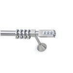 Μεταλλικό Κουρτινόξυλο - Νίκελ Ματ - Φ25 – 26120