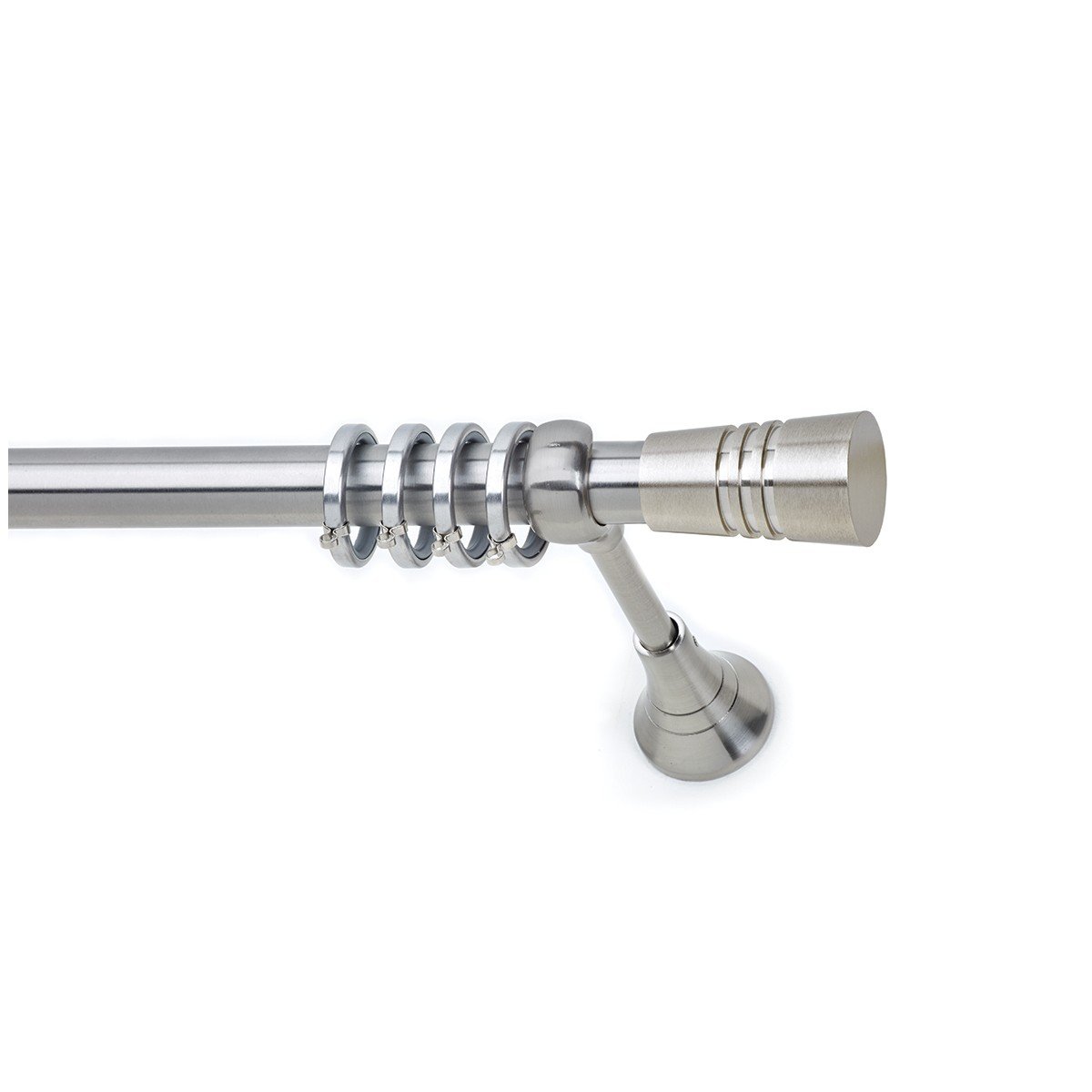26167 Μεταλλικό Κουρτινόξυλο - Νίκελ Ματ - Φ25 – 26167 - Image 1