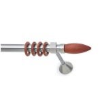 Μεταλλικό Κουρτινόξυλο - Νίκελ Ματ - Φ25 – 26244