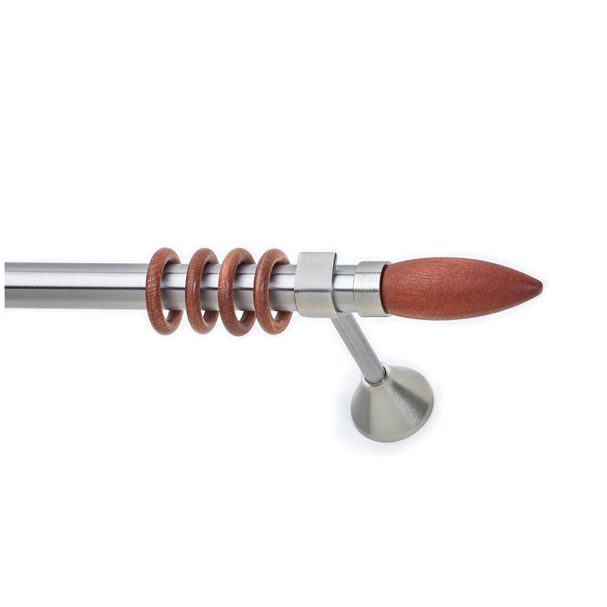 26244 Μεταλλικό Κουρτινόξυλο - Νίκελ Ματ - Φ25 – 26244 - Image 1