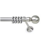 Μεταλλικό Κουρτινόξυλο - Νίκελ Ματ – Φ35 – 26349