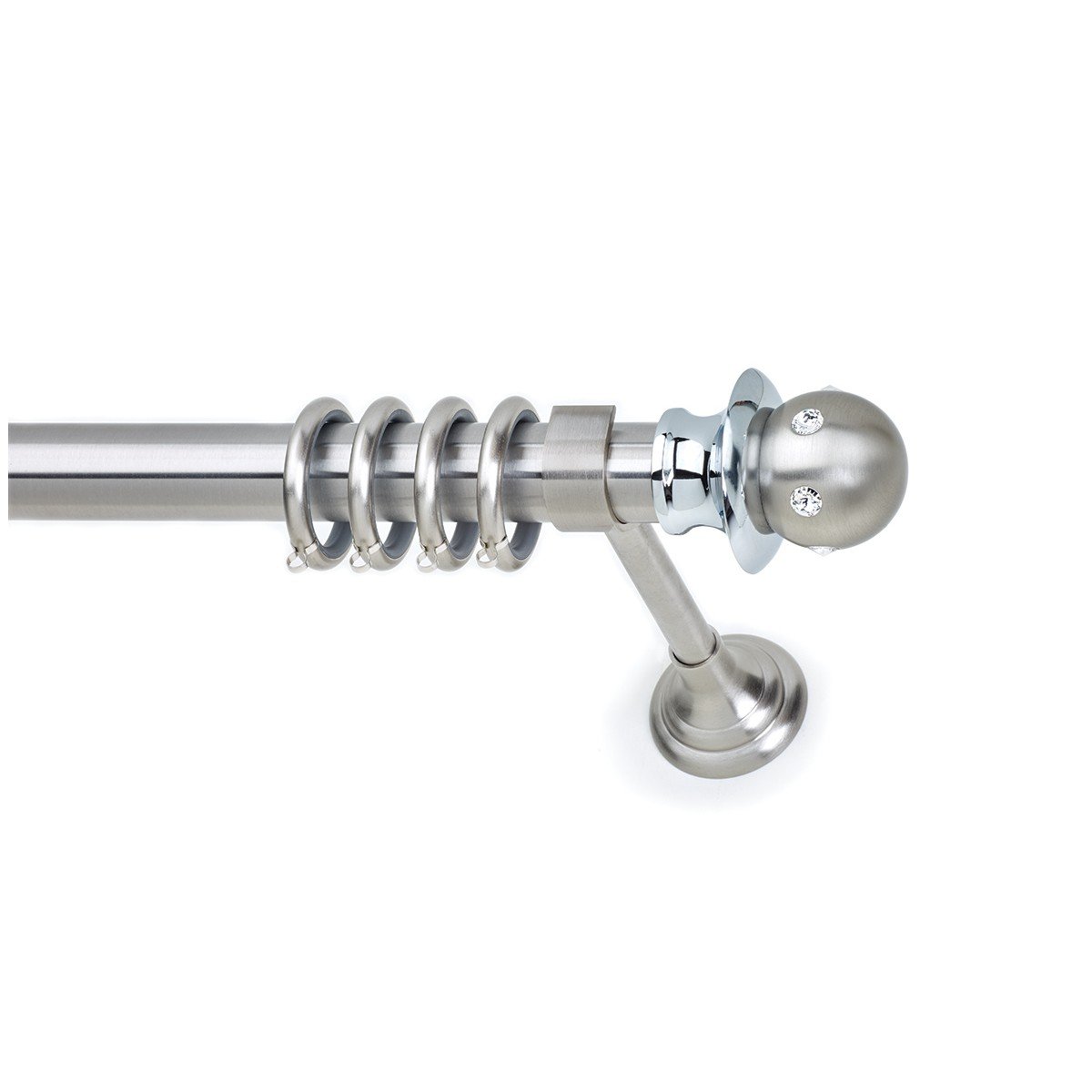 26353 Μεταλλικό Κουρτινόξυλο - Νίκελ Ματ - Φ35 – 26353 - Image 1