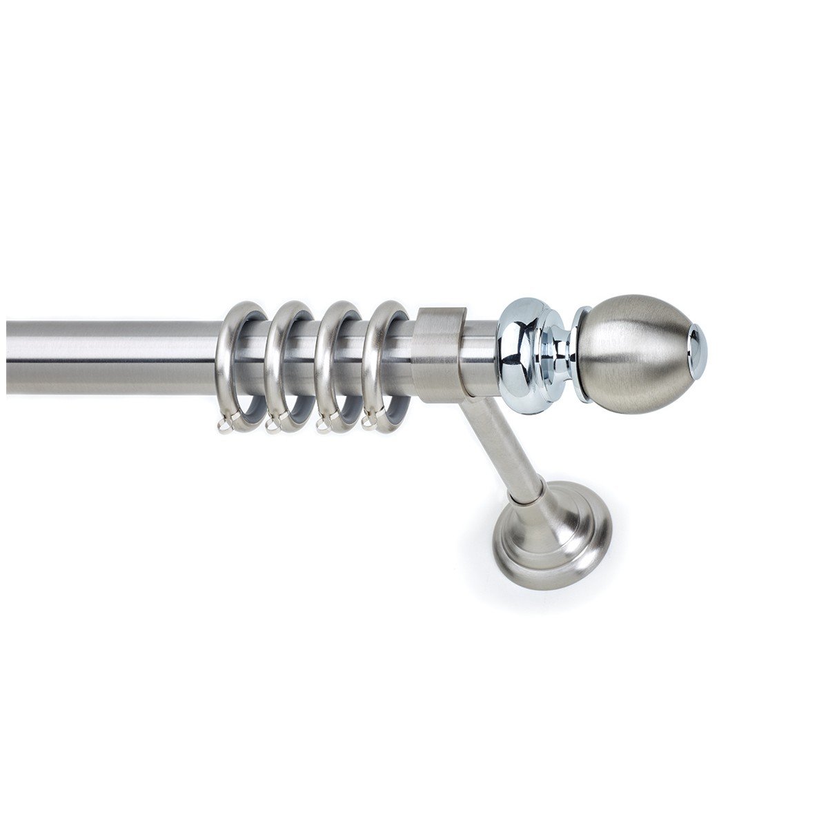 26362 Μεταλλικό Κουρτινόξυλο - Νίκελ Ματ - Φ35 – 26362 - Image 1