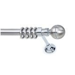 Μεταλλικό Κουρτινόξυλο - Νίκελ Ματ - Φ35 – 26438