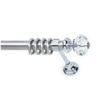 Μεταλλικό Κουρτινόξυλο - Νίκελ Ματ - Φ35 – 26454