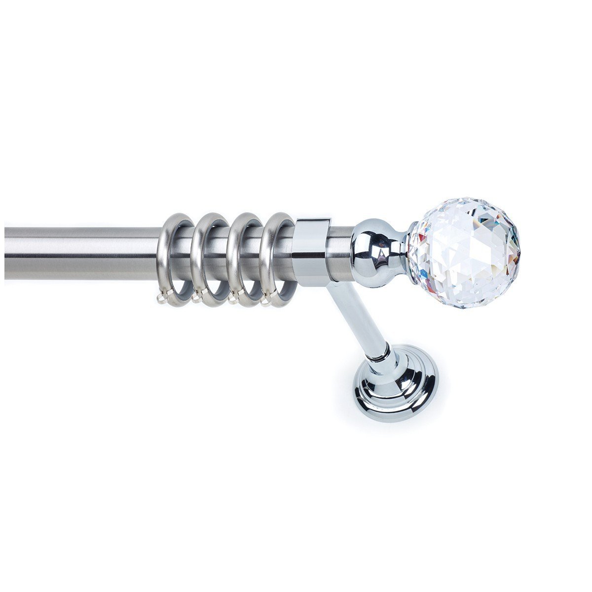 26461 Μεταλλικό Κουρτινόξυλο - Νίκελ Ματ - Φ35 – 26461 - Image 1