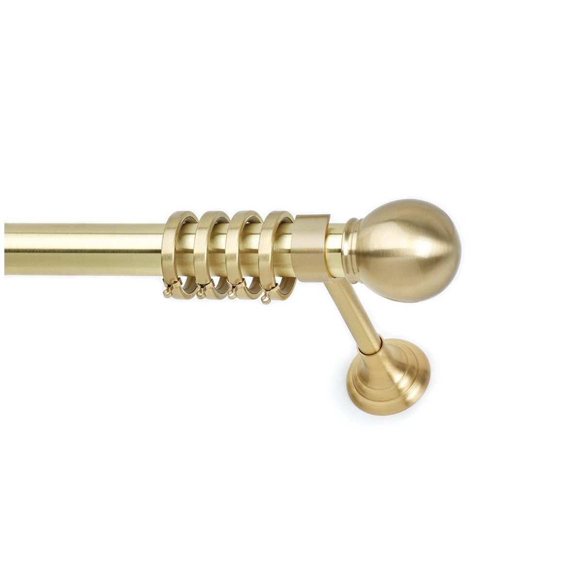 26478 Μεταλλικό Κουρτινόξυλο – Χρυσό Ματ - Φ35 – 26478 - Image 1