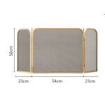 Μπρονζέ Κάλυψη Τζακιού Ζωγομετάλ 501 με διάσταση 23x54x23cm και 50cm Υψος - Image 2