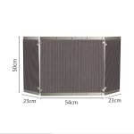 Κάλυψη Τζακιού 23x54x23cm και 50cm Υψος σε Όρο Ματ/Όρο - 576 By Ζωγομετάλ - Image 2